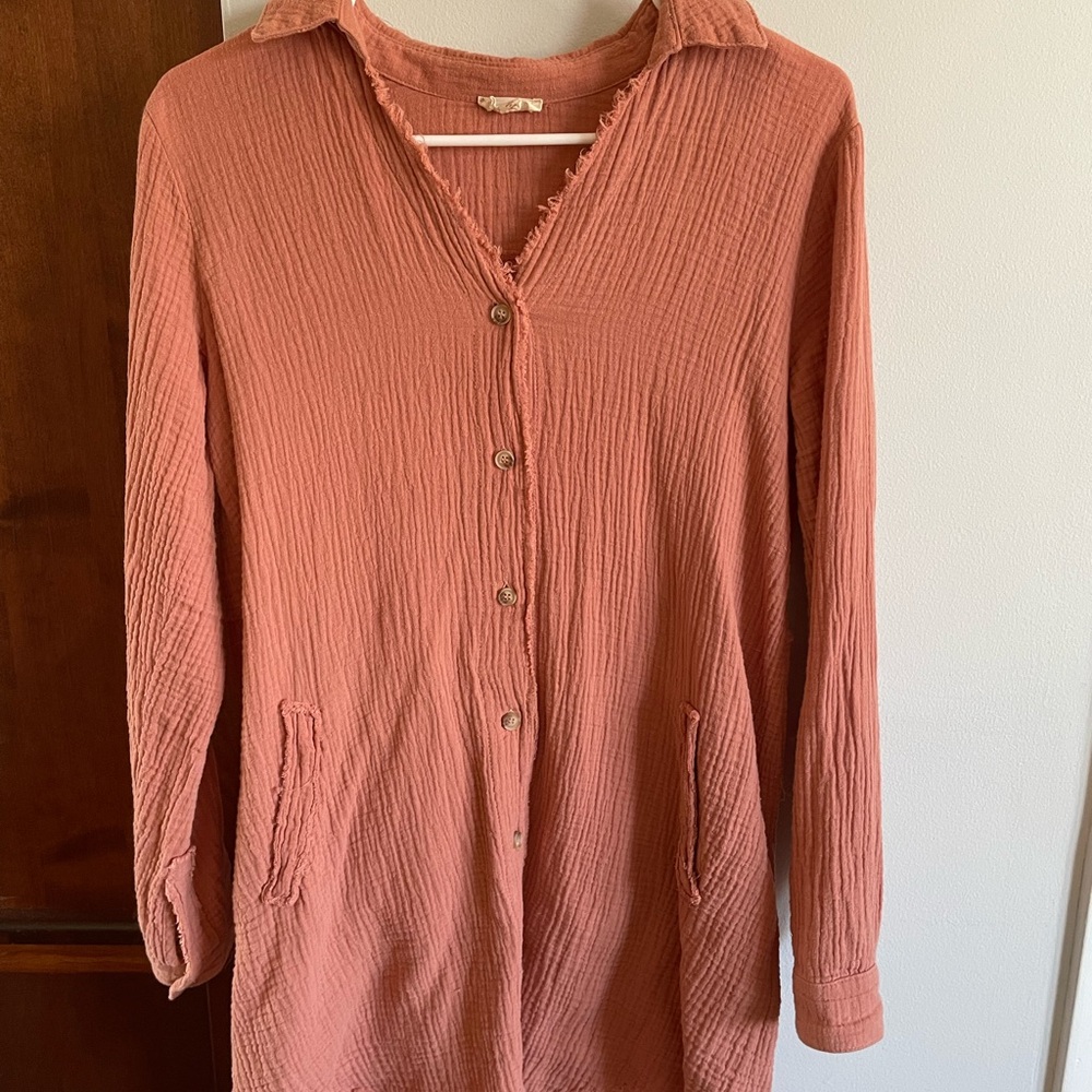 Rust Button-Up tunic